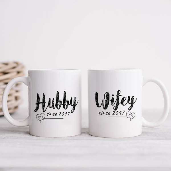 Couple Wifey Hubby Mug